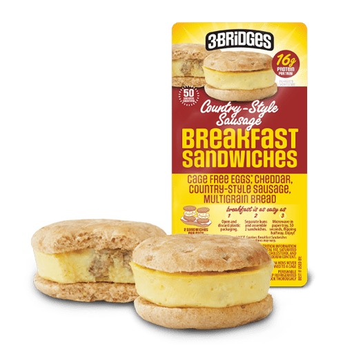 Country-Style Sausage Breakfast Sandwiches