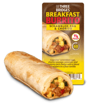 Three Bridges Breakfast Burritos