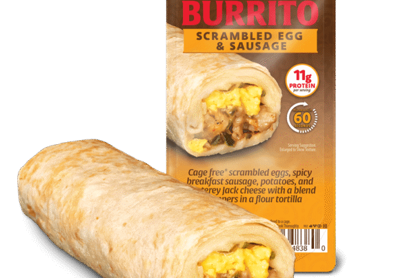 Scrambled Egg & Sausage Breakfast Burrito