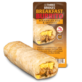 Three Bridges Breakfast Burritos